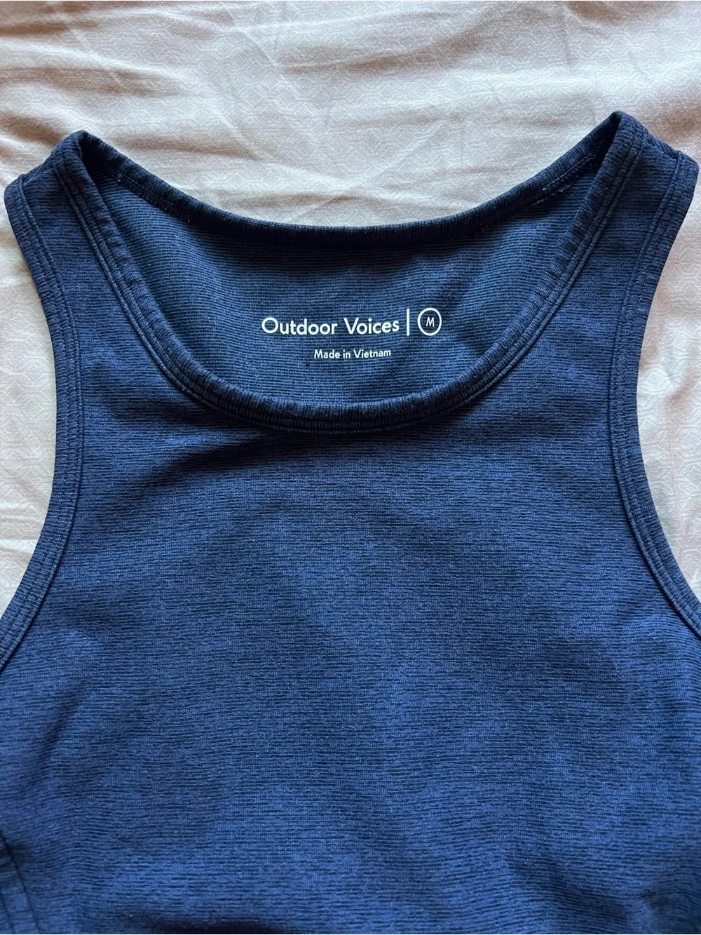 Outdoor Voices Blue Athena Sports Bra
